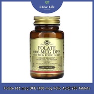 Solgar-Folate 666 mcg DFE (400 Folic Acid) 250 Tablets Acid