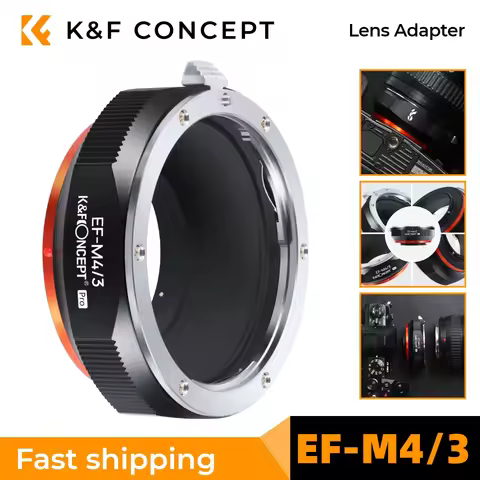 K&F Concept EF-M4/3 Lens Adapter for Canon EOS EF EFS Lens to M4/3 Micro Four Thirds G1/G2/GF1 MFT P