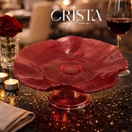 CRISTA HOME Mesh Glass Ball Plate 24/29 cm | 5 colors