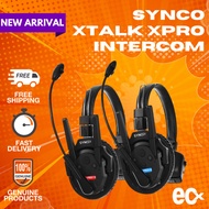 Synco Xtalk XPro Wireless 2.4GHz Intercom – Single-Ear Headset System, Full-Duplex, 1640ft Range, 24