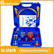 3 Way AC Manifold Gauge Set AC Diagnostic Manifold Gauge Set Set ชุดเกจวัดยานยนต์สำหรับ R22 R134A R4