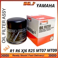 (Japan) Yamaha R1 R6 XJ6 R25  MT07 MT09 OIL FILTER ASSY FILTER MINYAH ENGINE ELEMENT FILTER OIL FILT