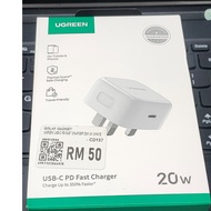 UGREEN  20W  USB-C  PD FAST CHARGER CD137