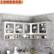 ST-🚤Customized Stainless Steel Kitchen Wall Cupboard Cupboard Wall-Mounted Restaurant Seasoning Storage Cabinet Hotel Di