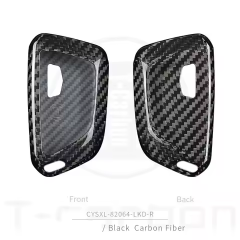 Real Carbon fiber Car Remote Key Fob Case Cover For Cadillac CT4 CT5 CT4-V C8 Corvette 2020 2021 Esc