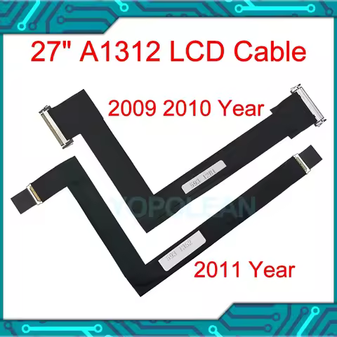 New LCD LED LVDS Screen Display Cable 593-1281 593-1028 593-1352 For iMac 27" A1312 Lcd cable 2009 2