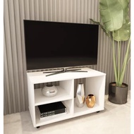 Jati TV Console TV Cabinet Rak TV With Caster With Wheels Apartment Airbnb Hostel Furniture Perabot 