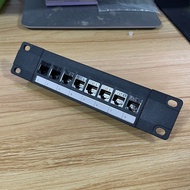 dal 8-Port for Cat 6 Shielded Patch Panel RJ45 10G Plastic Housing Color-Coded Labeling for T568A an