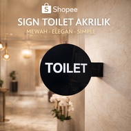 Coffeeshop Viral Elegant Luxury Acrylic Room Sign Board