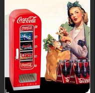 可口可樂復古販賣機造型雪櫃 冰箱 迷你小冰箱可樂冰箱18L