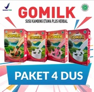4 BOX GOMILK 200 GRAM Susu Gomilk Susu Kambing Etawa Plus Herbal Gomilk 200 Gram Susu Bubuk Etawa Go