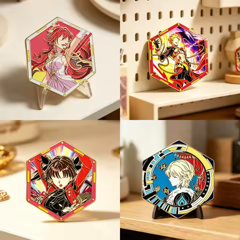 Honkai：Star Rail Himeko Aventurine Badges Cosplay Anime Fate Gilgamesh Tohsaka Rin Pins Cartoon Arch
