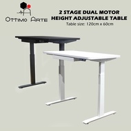 Motorized Height Adjustable Table; Ergonomic Sit/ Stand Desk (Dual motor with memory preset and USB 