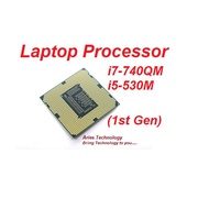 USED Original Core i7-740QM Processor, Core i5- 520M 1st Gen processor Laptop CPU
