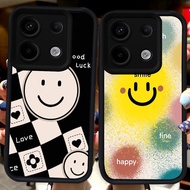 Black Casing for Xiaomi Redmi 15C 13X poco 13C Note 13 13T X6 Neo M6 Pro Plus 5G H43 Smiely