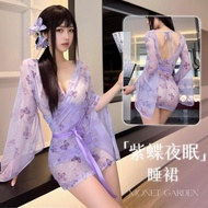 9147 People Return Successively🍀Sexy Lingerie Sexy Female Transparent Kimono Nightgown Temptation Bu