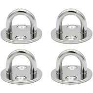 Vinland Marine 304 Stainless Steel Pad Eye 500lbs Capacity Ø1.57 Round Plate Eye Hooks Heavy Duty Ro
