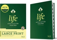 NLT Life Application Study Bible Large Print | Text size 11 | Hardcover | Red Letter | Indexed