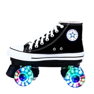 Canvas Skate Shoes with LED Wheels Comfortable Canvas upper skate shoes Roller Skate Shoes