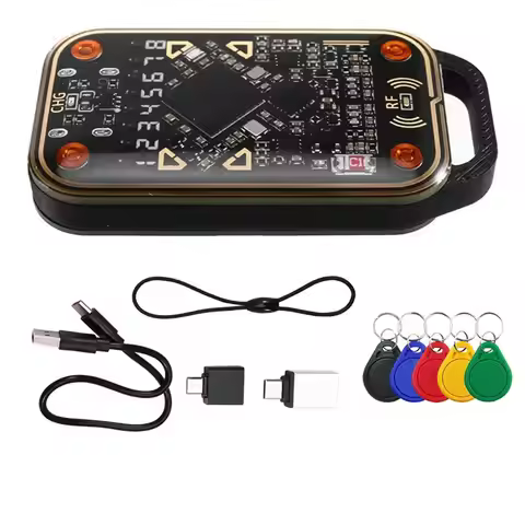 B44C Chameleon V3.0 RFID Smart Card Emulator Reader NFC Read Writer+5XUID Keychain 125K 13.56Mhz ID 