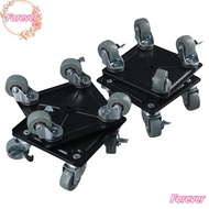 FOREVER Furniture Mover Dolly, Polyethylene Black Furniture Dollies, with 360°Wheels Moving Dolly To