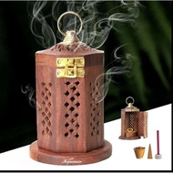 Wooden Dhoop Batti Stand| Incense Stick Holder for Pooja Item Stand Ash Catcher Handcrafted Traditio