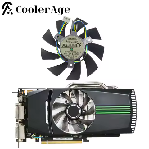 For ASUS GeForce GTX 460 560 960 RX 570 HD6790 6870 EAH 6870 6790 Video Card Fan 85MM T129215SU Grap