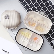 Medicine box shell jewelry box Portable sealed storage box large-capacity pill box 7 days moisture-proof waterproof pill storage box