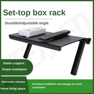 電視螢幕儲存上部儲存架可調式桌上型電腦顯示器路由器儲存架支架  amsckp TV Screen Storage Upper Storage Shelf Adjustable Desktop Comp