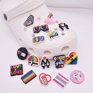 Fashion Shoe Care & Accessories Creative “Gay” DIY Shoes Buckle/ Shoes Charm/Croc Button