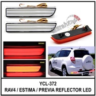 Toyota Estima ACR50 Rear Bumper Reflector Lamp with Light Bar (WHITE) - 2 PCS