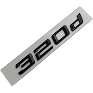 3D ABS Black Logo 318d 316d 325d 330d 320d Emblem Letters Sticker Car Trunk Badge Compatible with E9