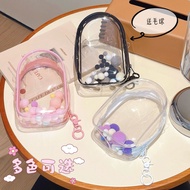 饭制Labubu13/15cm棉花娃娃外出遛娃收纳防尘痛包pvc透明保护套Labubu13/15cm cottonMG