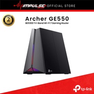 TP-Link Archer GE550 BE9300 Tri-Band WiFi 7 Gaming Router, 5G Multi-Gigabit, Up to 9220 Mbps Speed, 