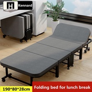 [Kennard] Premium Foldable Bed Lunch Break Single Fold Bed Frame/Office Bed/Portable Camp Bed/Day Bed/Recliner Simple Mattress Folding-bed   Foldable Single Bed