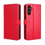 For Samsung Galaxy A14 5G Case PU Leather Wallet Flip Phone Case Samsung A14 5G SamsungA14 Back Cove