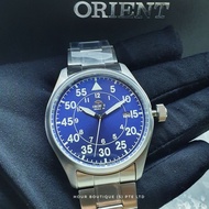 * OFFICIAL ORIENT WARRANTY * Orient Aviator Blue Dial Mens Automatic Casual Watch RA-AC0H01L