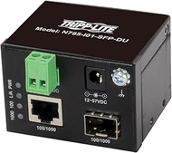 Tripp Lite Industrial Heavy-Duty Network Copper Ethernet to Fiber Optic Unmanaged SFP Transceiver Me