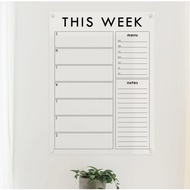 Acrylic Schedule Board | Wall Planner | Schedule Board | Schedule Board