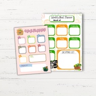 Weekly Meal Planner / Meal Planner Board /meal planner board weekly meal planner aesthentic/ Menu Bo
