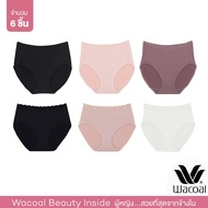 Wacoal Panty กางเกงในรูปทรง SHORT รูปแบบเรียบและลูกไม้ เซ็ท 6 ชิ้น WU4T34/WU4T35 (BE/BL/BT-BE/BL/CR)