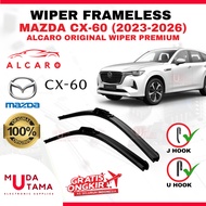 Frameless Wiper MAZDA CX-60 2023 to/d 2026 AlcaroOriginal - MAZDA CX-60 Glass Broom - MAZDA CX-60 Fr