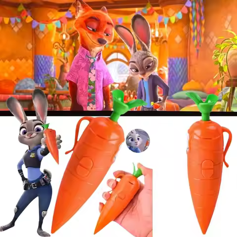 Disney Zootopia 2 Judy Carrot-Shaped 2-in-1 Voice Recorder Ballpoint Pen | 60-Second Recording | Cre