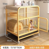 Rabbit Cage Household Indoor Rabbit Cage with Wheels Removable with Tray Rabbit Cage Large Size Supe