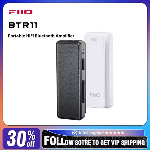 FiiO BTR11 Portable HIFi Wireless Bluetooth Amplifier LDAC Car Aux 15 Hours Battery Life Headphone A