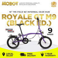 MOBOT SG OFFICIAL | Royale GT M9 16" Trifold Bicycle | STURMEY ARCHER Internal Shifter | Lightweight