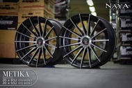 ล้อแม็กขอบ20 20x9.5 E0 6รู139.7 ล้อหน้าล้อหลัง ราคาต่อ1วง ยี่ห้อ METIKA T315L Color MBKU/BK Rivets ห