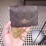 COACH MINI WALLET ON CHAIN 小廢包