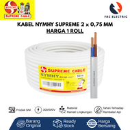 KABEL NYMHY 2 X 075 MM 50 METER - KABEL NYMHY - KABEL SUPREME - KABEL LISTRIK - KABEL SERABUT