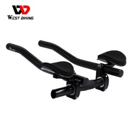 WEST BIKING Bicycle Rest TT Handlebar Clip on Aero Bars Handlebar Extension Triathlon MTB Bike Cycling Rest Handlebar